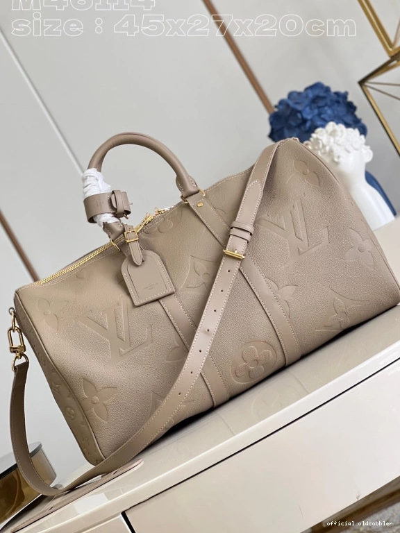 Official oldcobbler VUITTON 45 BANDOULIÈRE KEEPALL LOUIS 0724